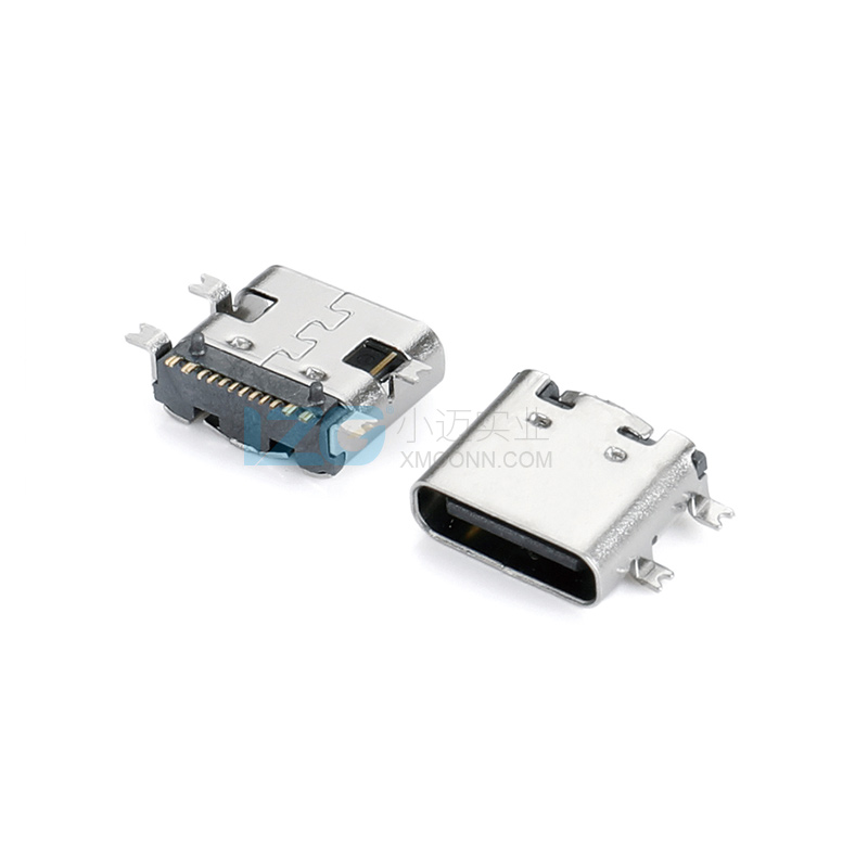 Type-C連接器16p SMT全貼母座 L=7.35