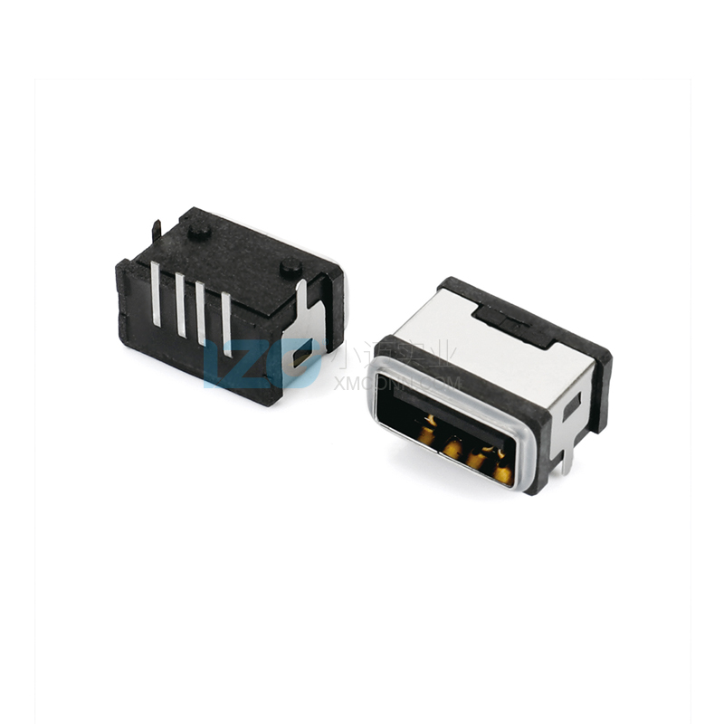 防水USB A母 4PIN 板上型 帶外殼 內(nèi)殼無腳