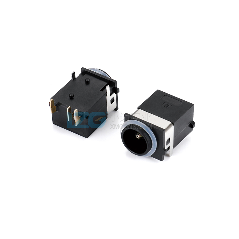 防水DC插座24V5A腳插板臥式帶柱 LZG監控電源廠家