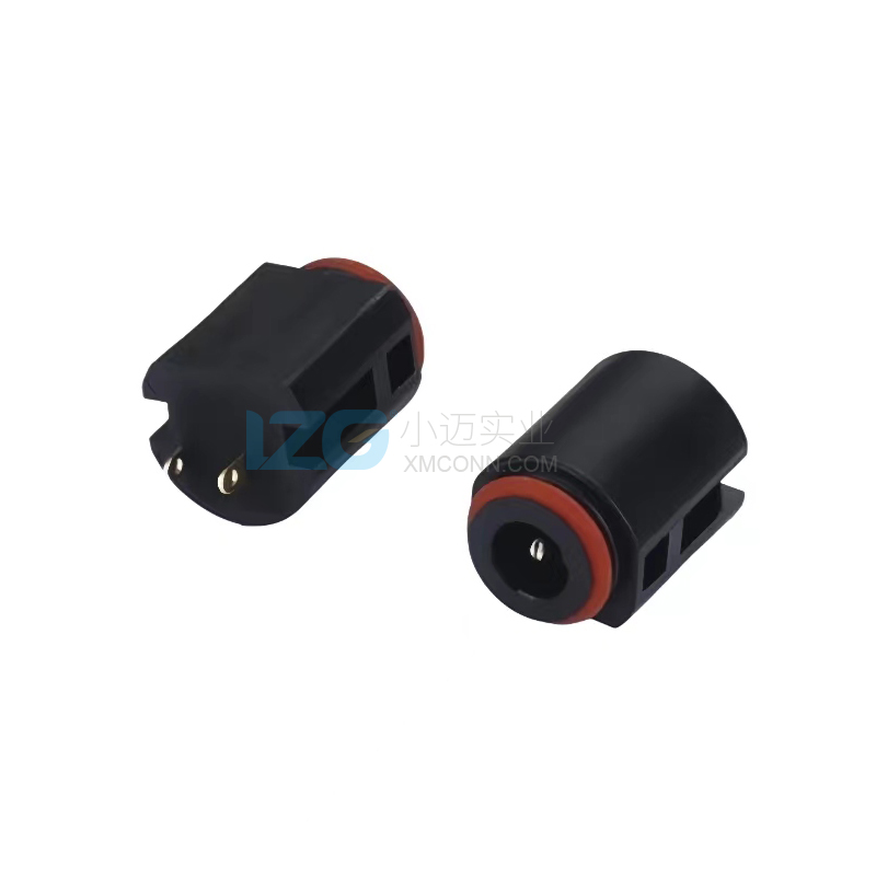 防水DC插座圓形2PIN兩腳插板立式廠家LZG 充電接口2A
