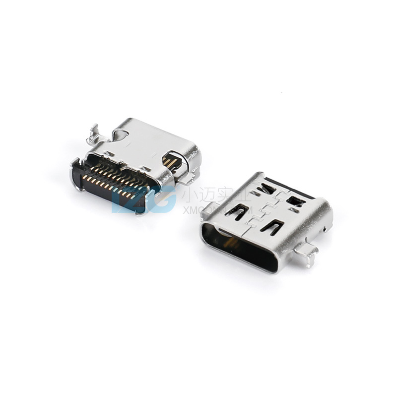 USB4.0 Type-C母座雙排24Pin沉板帶彈片5A 支持高速傳輸40Gbp/s