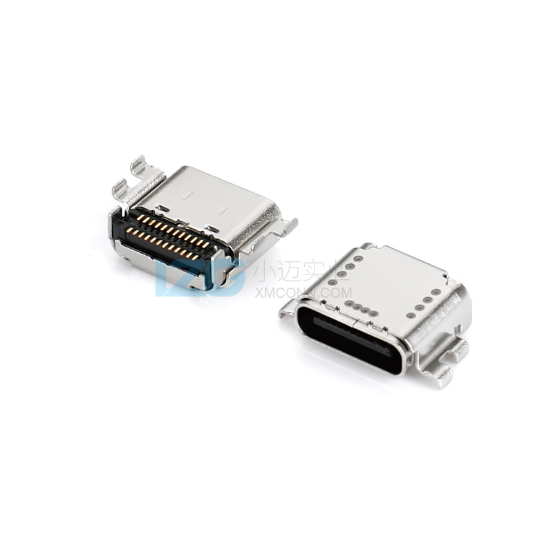 USB4.0 Type-C母座雙殼雙貼24Pin沉板CL8.21