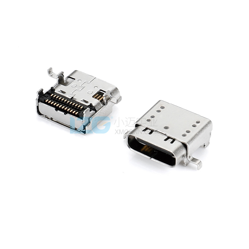 USB4.0 Type-C母座雙排24Pin沉板雙殼支持高速傳輸40Gbp/s