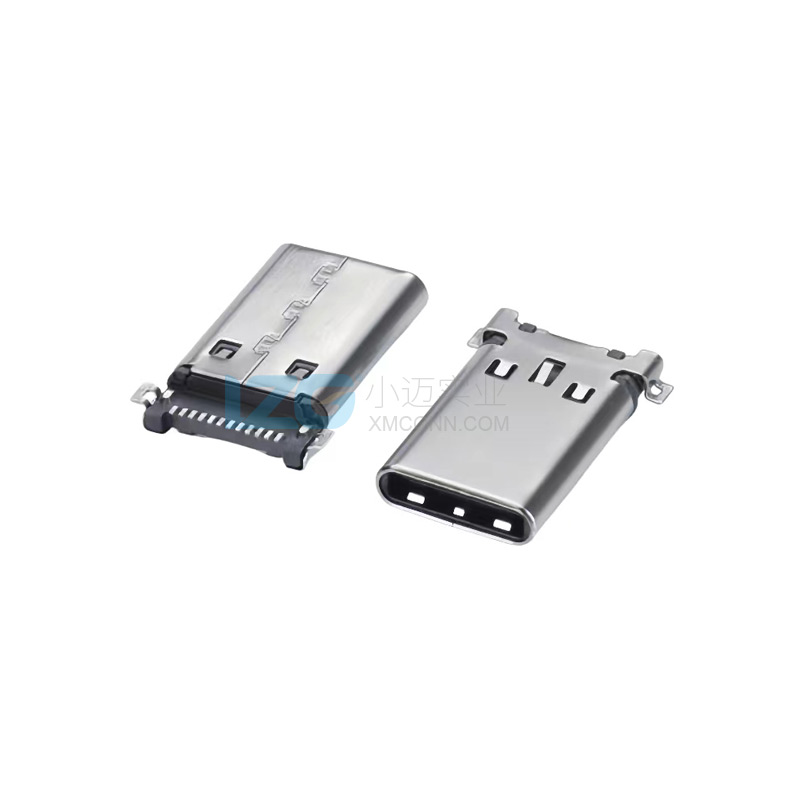 USB Type-C公頭12Pin板上四腳插板CL=6.8